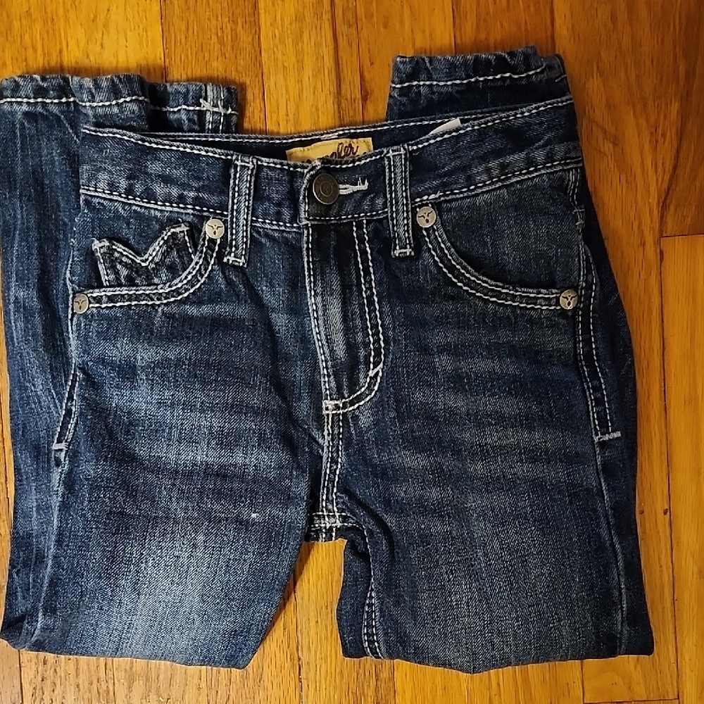 Wrangler Kids Dark Blue Denim Jeans